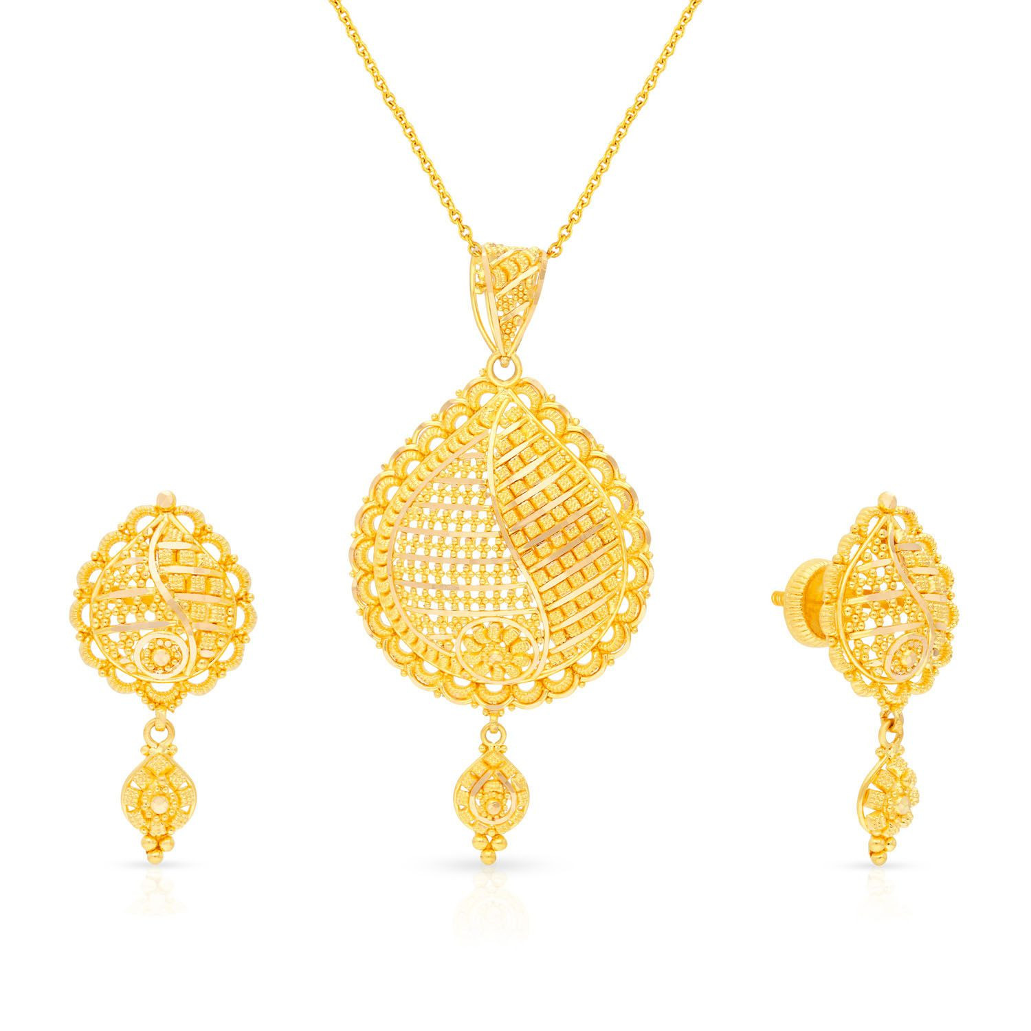 Trisha aabi jewels 22ct bis hallmark Pendant Set for woman