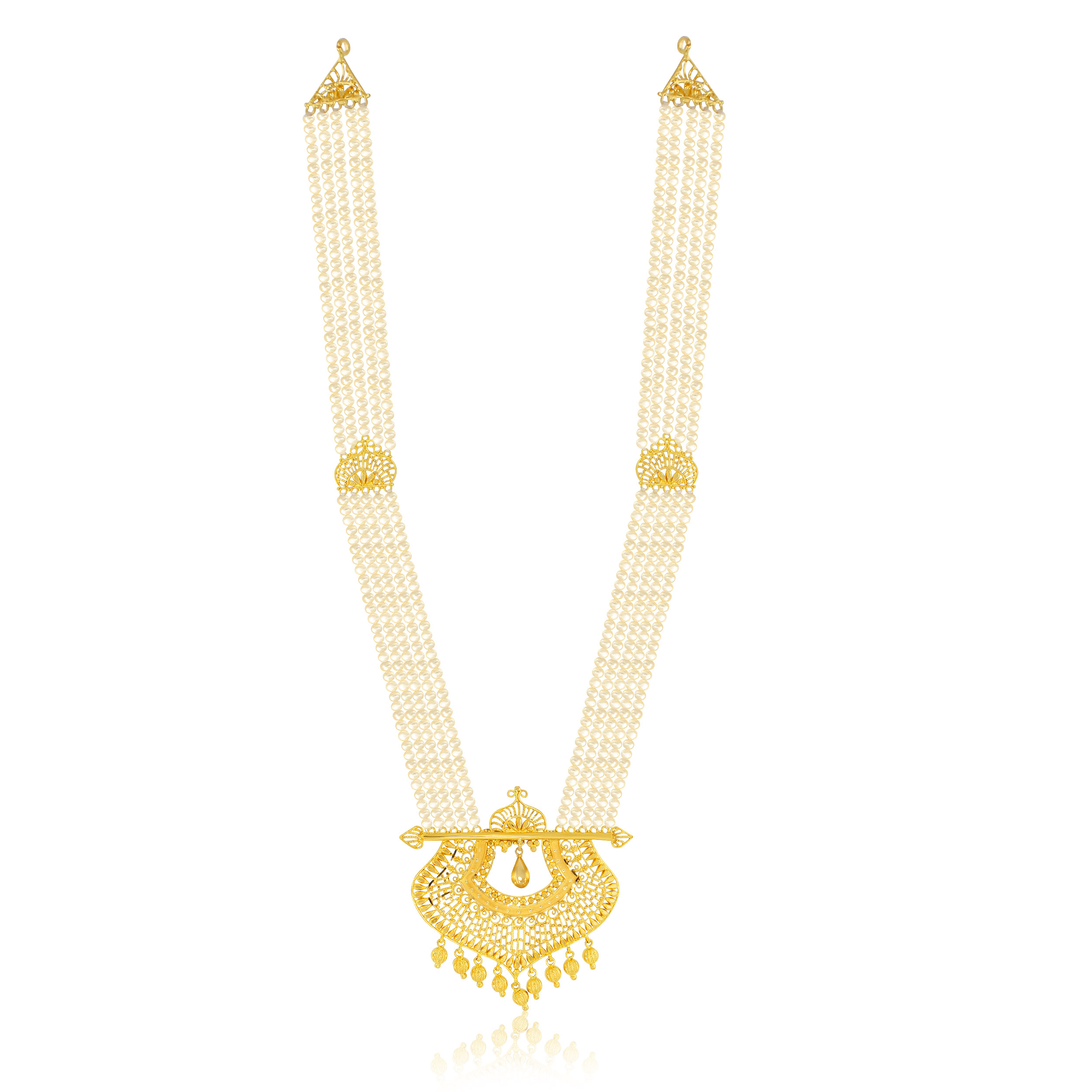 RUH  AABI JEWELS 22CT BIS HALLMARK GOLD GEMSTONE  NECKLACE FOR W