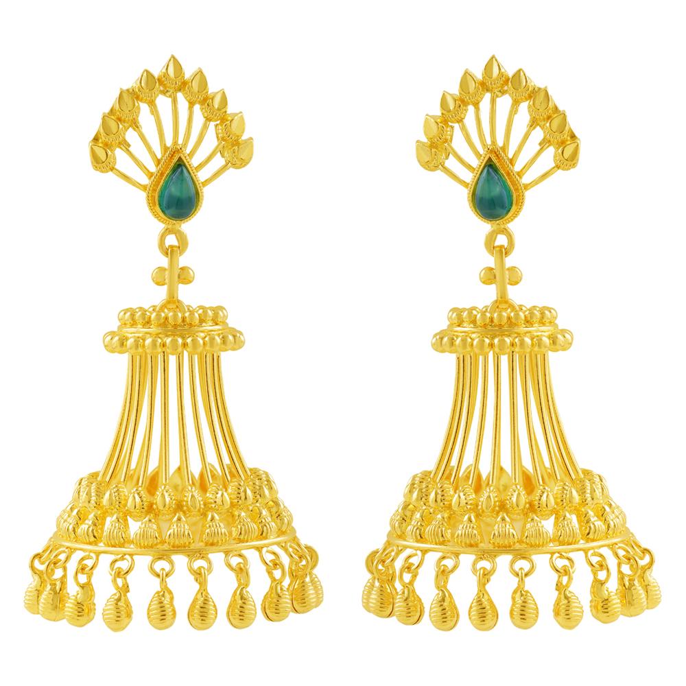 BUMI  AABI JEWELS 22CT  BIS HALLMARK GOLD JEWELLRY  JHUMKI FOR W