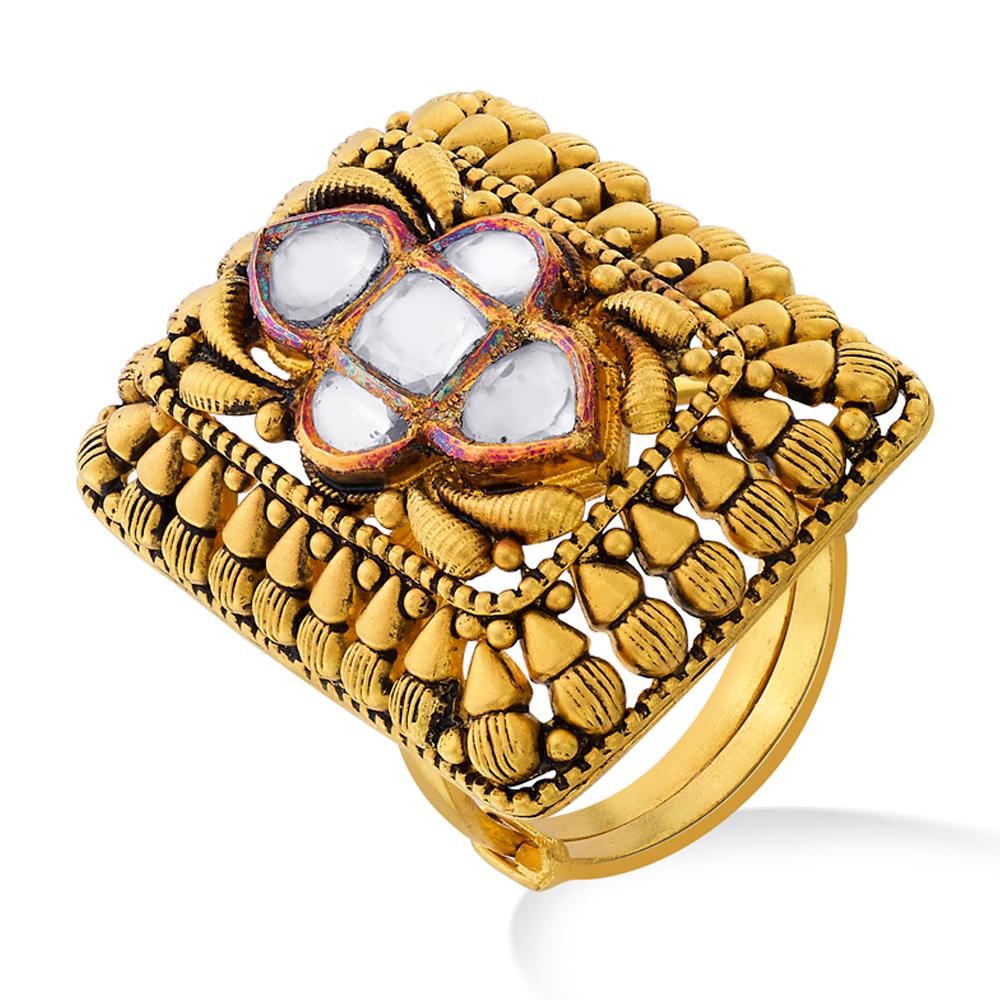 REEM AABI JEWELS 22CT  BIS HALLMARK GOLD  BIG SIZE RINGS FOR  WO