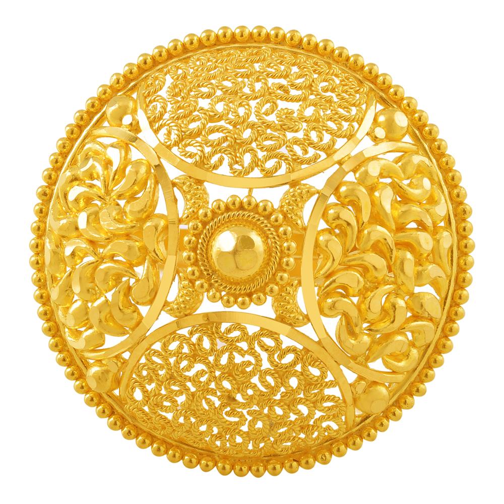ZENITH AABI JEWELS 22CT  BIS HALLMARK GOLD  BIG SIZE RINGS FOR  