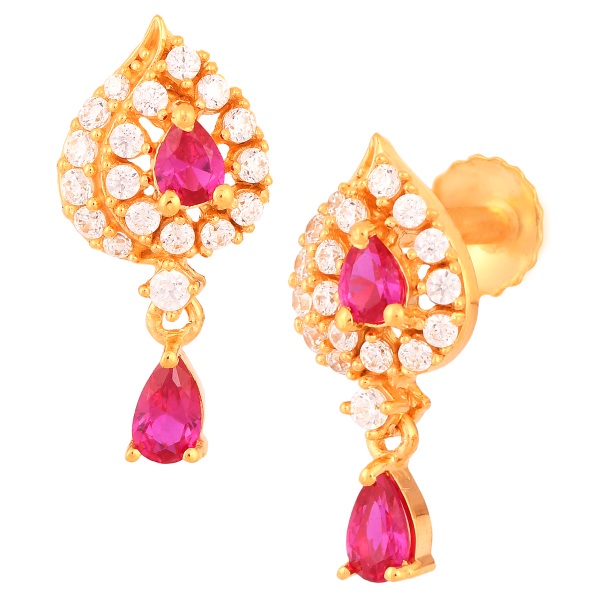 BAALI AABI JEWELS 22KT  BIS HALLMARK GOLD  JEWELLRY GEMSTONE EAR