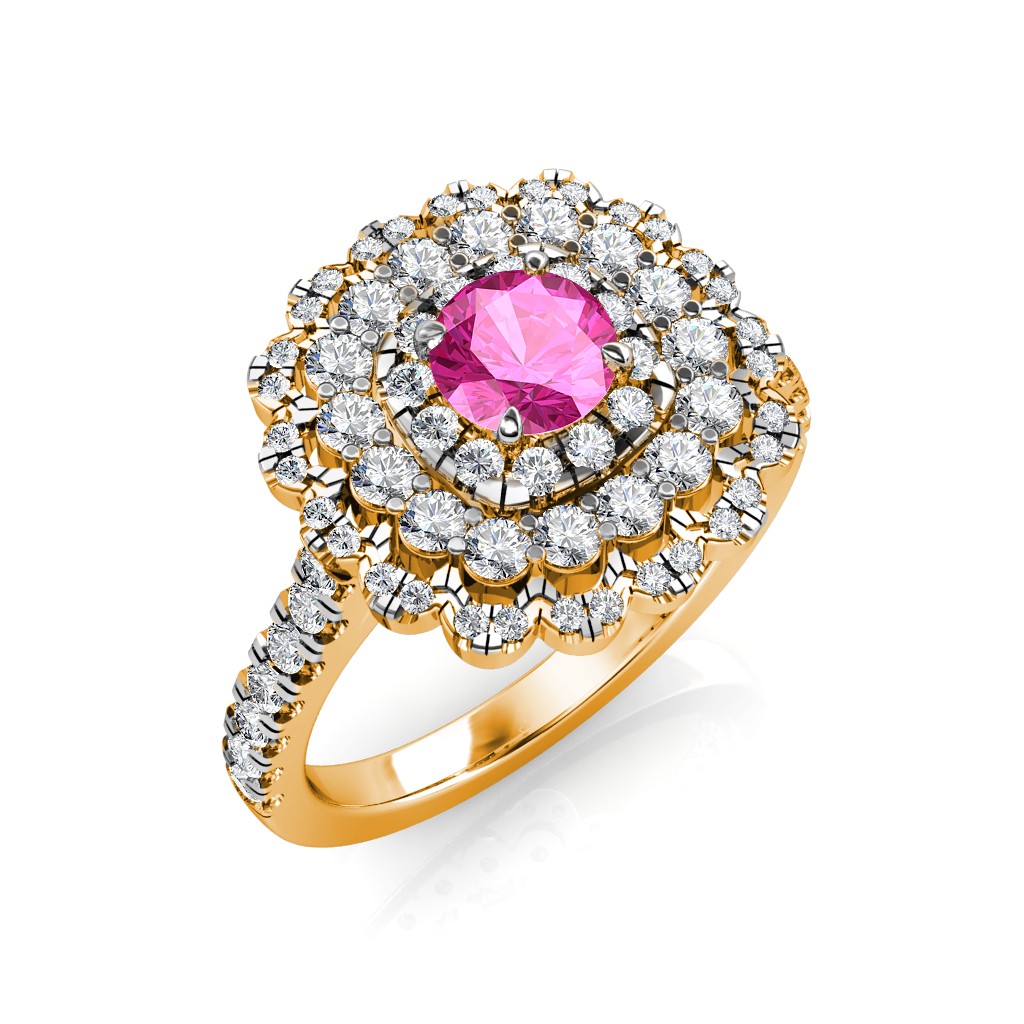 ZER AABI JEWELS GIE CERTIFIED DIAMOND JEWELLRY DIAMOND RING LADY